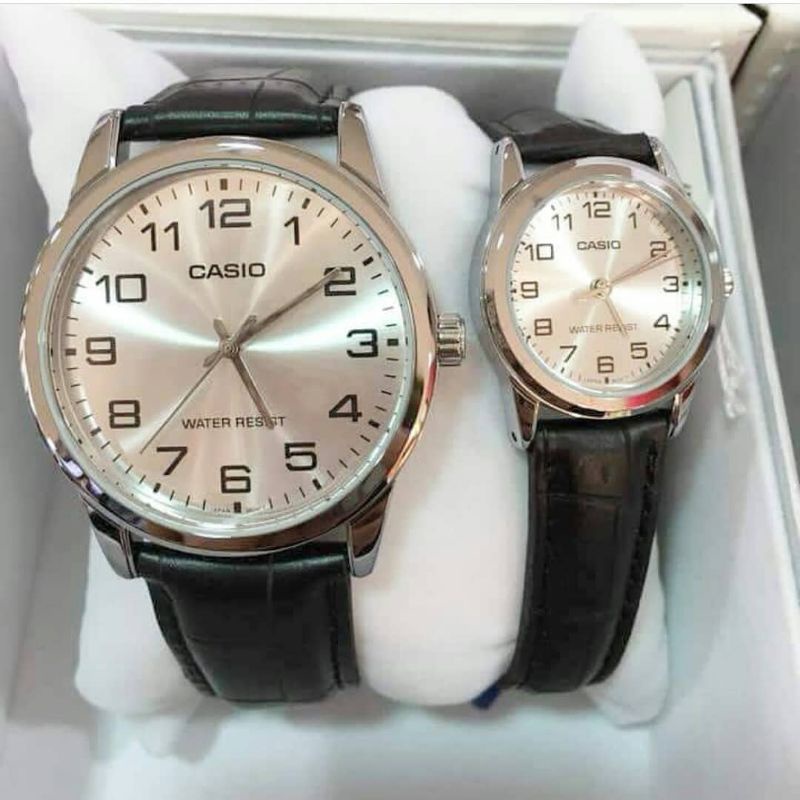Jam tangan Casio couple original leather
