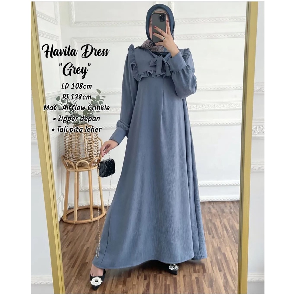 DRESS AIRFLOW CRINKLE RAYON PREMIUM