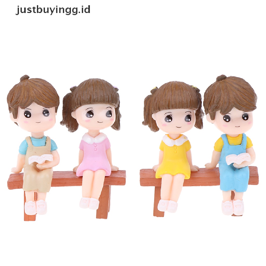 1 Set Miniatur Pasangan Kekasih Untuk Dekorasi Rumah Boneka