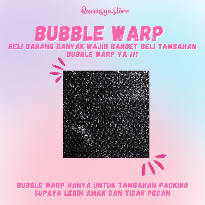 

Buble Wrap Bungkus Paket || Bubble Wrap Hitam Bening (Ecer/Per-Meter)