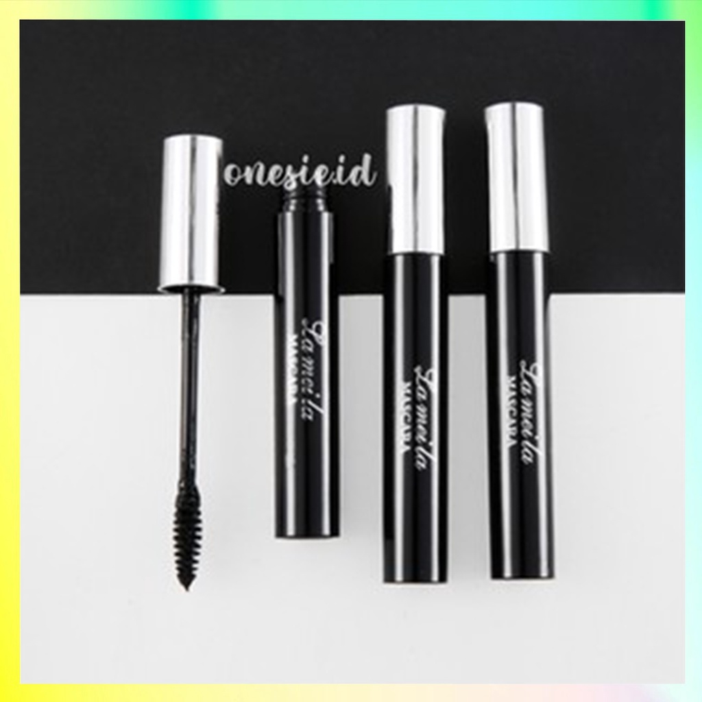 LAMEILA Maskara Black Silver Long Lasting Mascara Lash Slender Curling Waterproof LA097