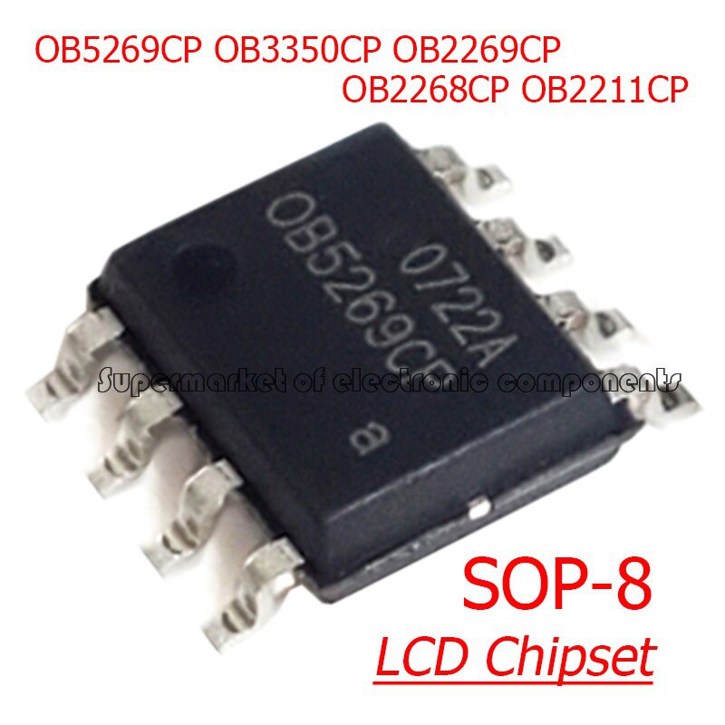 5pcs Chipset Ic Ob5269Cp Ob3350Cp Ob2269Cp Ob2268Cp Ob2211Cp Sop-8 Smd