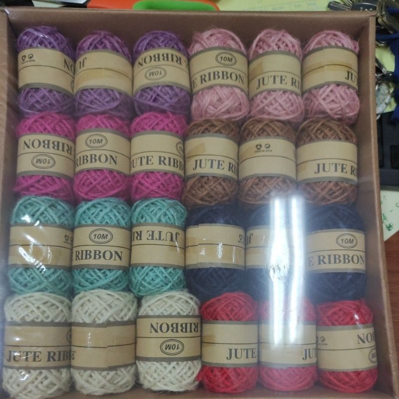 

tali rami warna pastel vintage 10 meter biasa