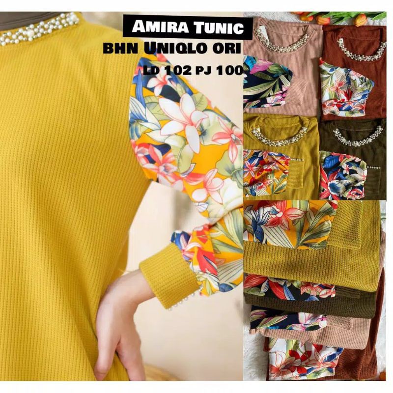 Tunik Mutiara Rajut Uniqlo Kombinasi