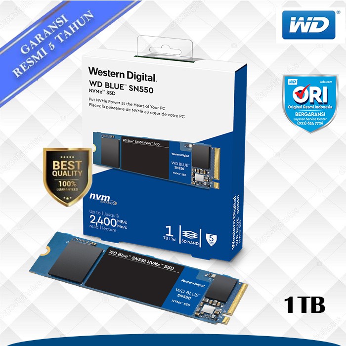 SSD WD Blue 1TB SN550 M.2 NVMe