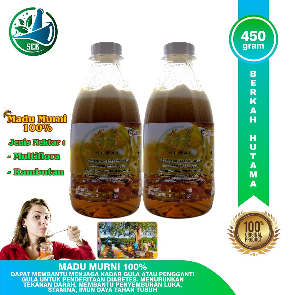 

Madu Murni 100% 450 Gram Varian - Berkah Hutama