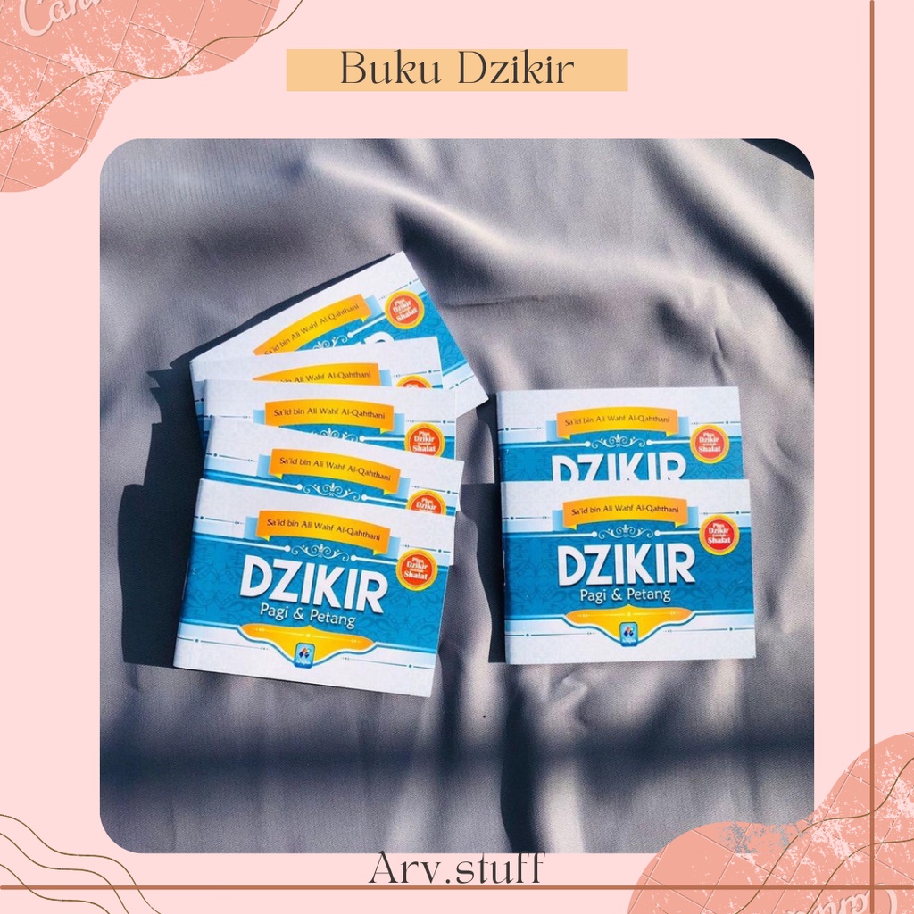 BUKU DZIKIR PAGI &amp; PETANG / Panduan buku dzikir traveller, murah, dan mudah dibawa kemana-mana