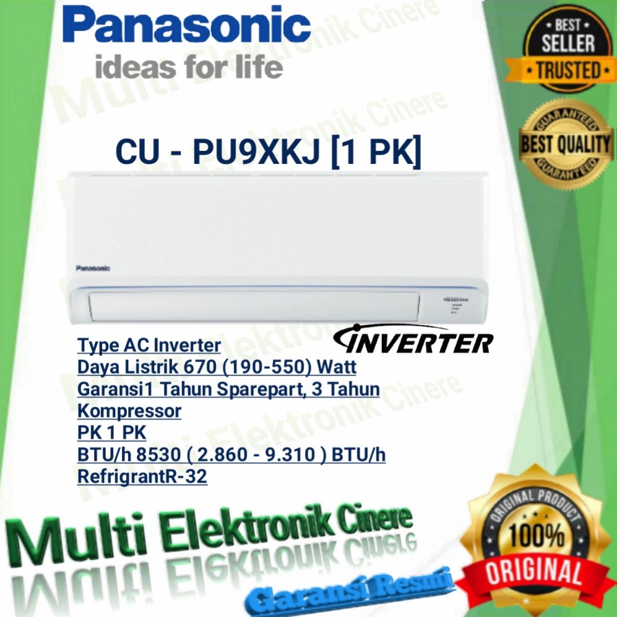 AC PANASONIC Standard Inverter 1 PK CS/CU-PU9XKJ