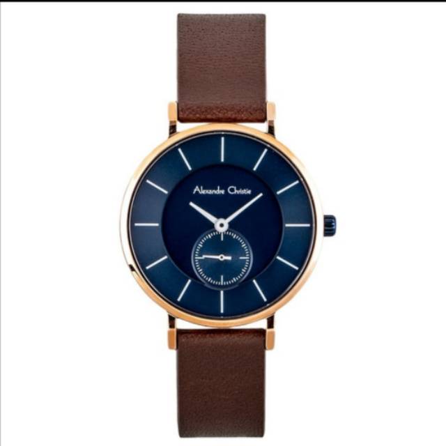 Jam Tangan Alexandre Christie 8484 Wanita Maroon Original