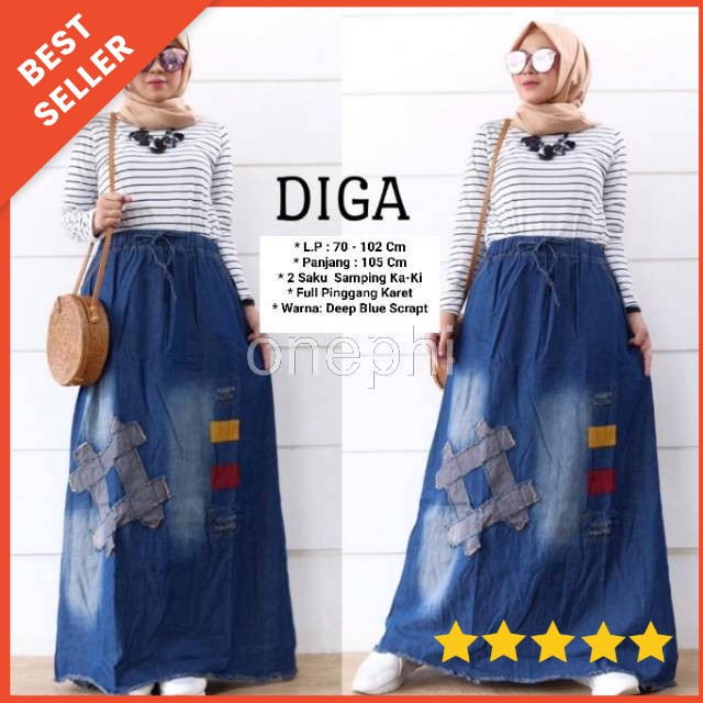 ROK JEANS PEREMPUAN / ROK JEANS TERBARU / JEANS BAWAHAN PEREMPUAN / ROK JEANS WANITA / JEANS TERBARU