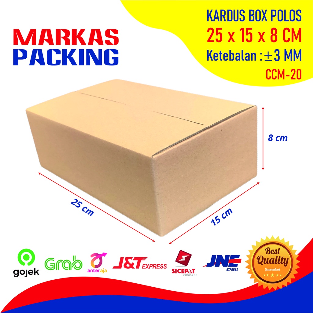 

Kardus Karton Box 25x15x8 CM Kotak Dus Packing Polos