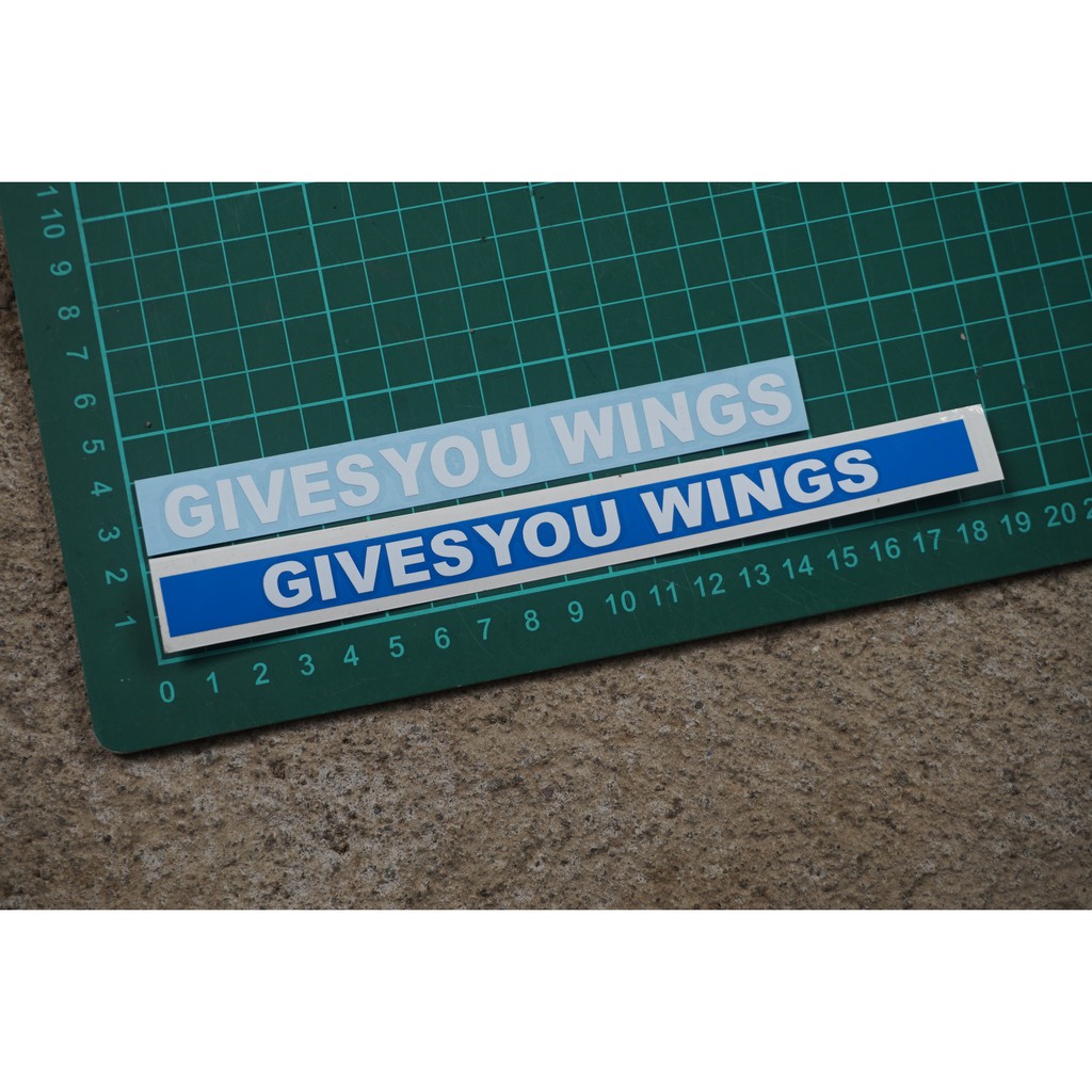 

sticker give you wings stiker cutting