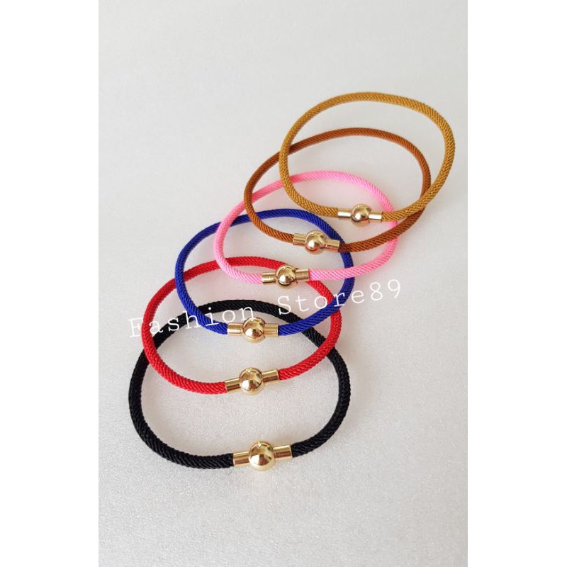 Ready Gelang Tali Charm Magnet gelang fashion inisial charm gelang tali import fashion