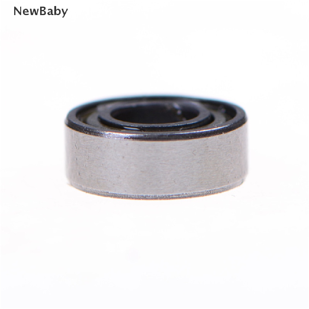 Newbaby 10pcs MR115ZZ Miniatur Bearing Segel Karet Bahan Metal Ukuran 5x11 x 4mm