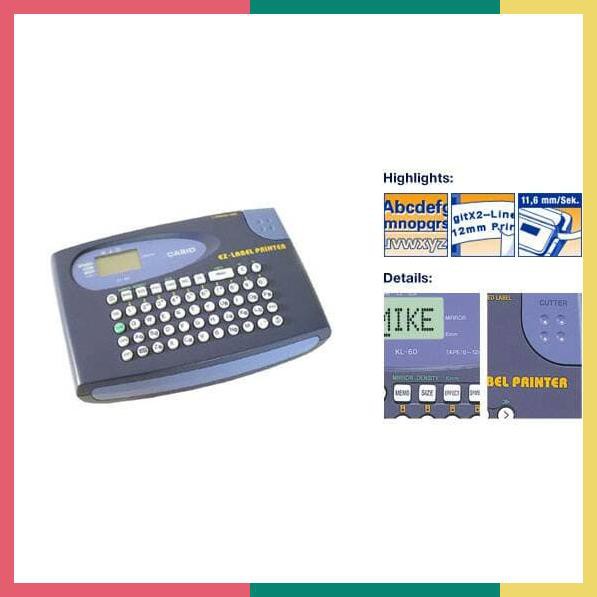

Casio Kl60 Printer Label