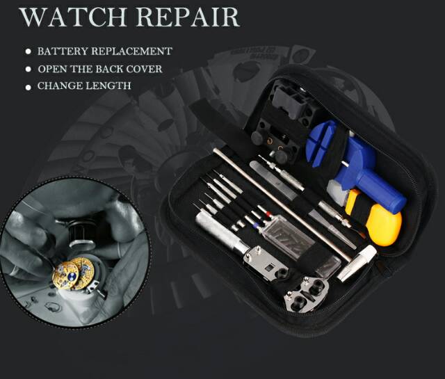 ALAT SERVICE REPARASI JAM TANGAN JACKLY WATCH REPAIR TOOL KIT SET PERKAKAS SERVIS JAM