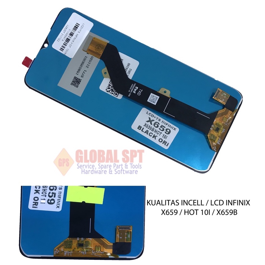 ORI INCELL / LCD TOUCHSCREEN INFINIX X659 / HOT 10I / X659B