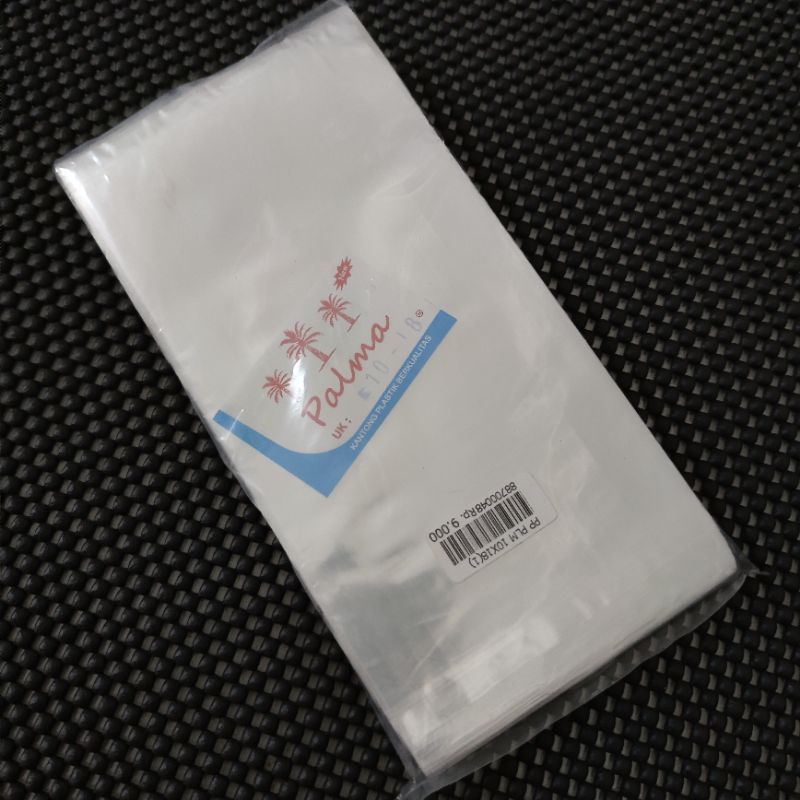 plastik pp PALMA 10x18 pp bening 10 x 18 cm