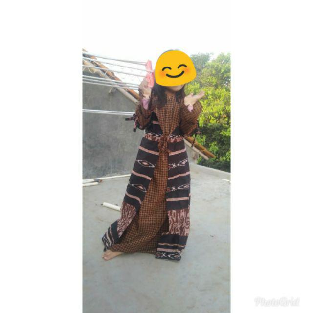 Batik Couple Keluarga Maura Sania Ruffle Ori Ndoro Jowo Dnt Motif Terkini 2021