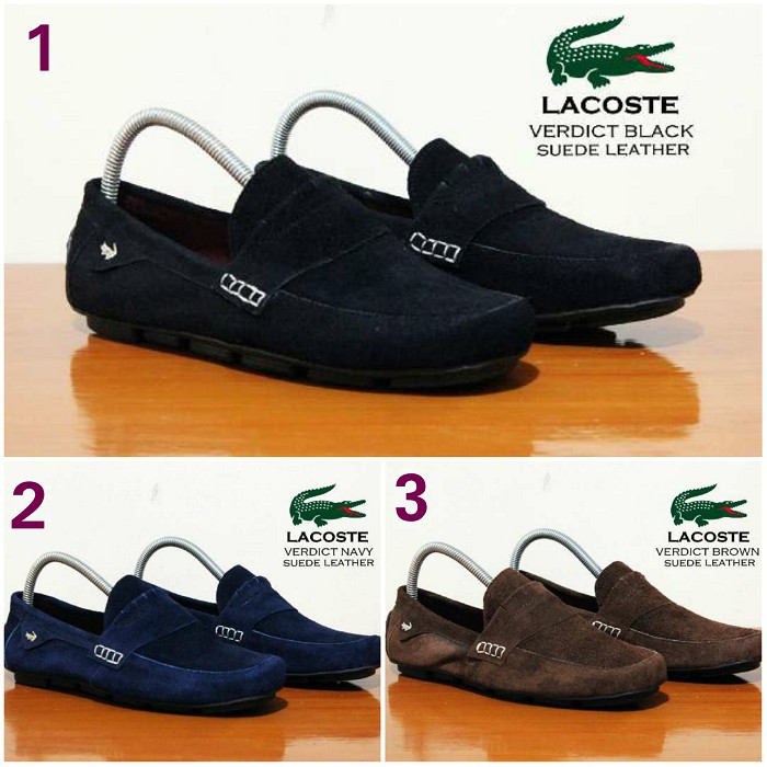 sepatu slop crocodile verdict casual sneakers pria