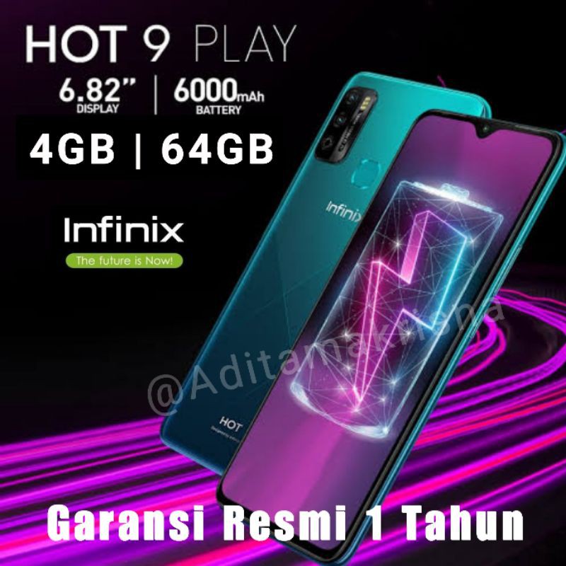 INFINIX HOT 9 PLAY 4 RAM 4/64 GB ORIGINAL RESMI | Shopee Indonesia