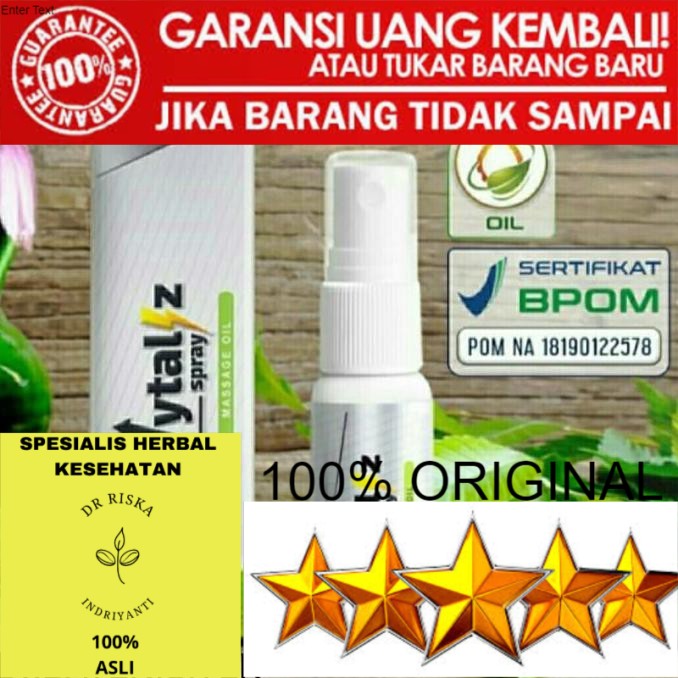 100% ASLI READY COD Vytaliz Spray Asli Obat Oles Kuat Tahan Lama Herbal Vytalis Spray KOMPLIT