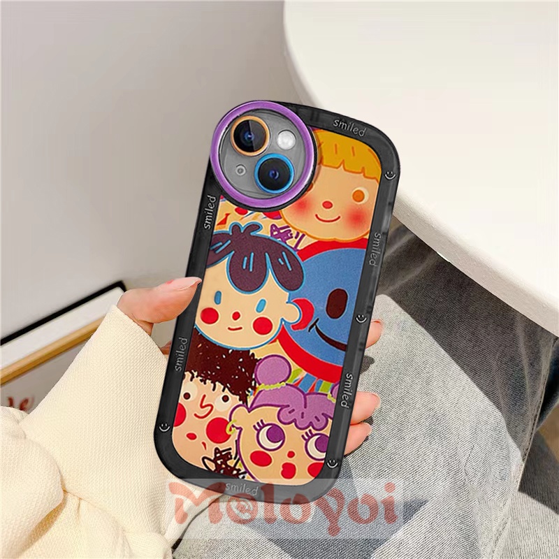 Soft Case TPU Motif Kartun Graffiti Warna-Warni Untuk IPhone 11 XR 7plus 13 12 11 Pro Max7 8 Plus 6 6s Plus X XS MAX SE 2020