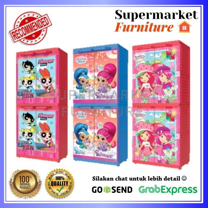 LEMARI PLASTIK NAIBA KARAKTER/LEMARI PAKAIAN NAIBA LICENSE MURAH