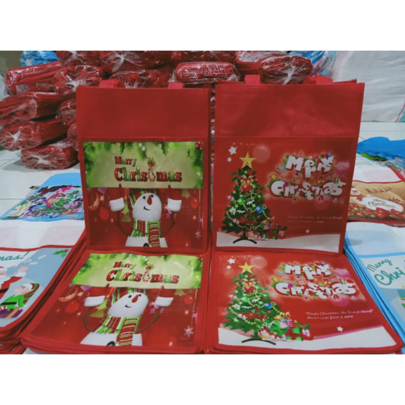 

TAS NATAL 2 kantong min 50 GRATIS CETAK NAMA GEREJA