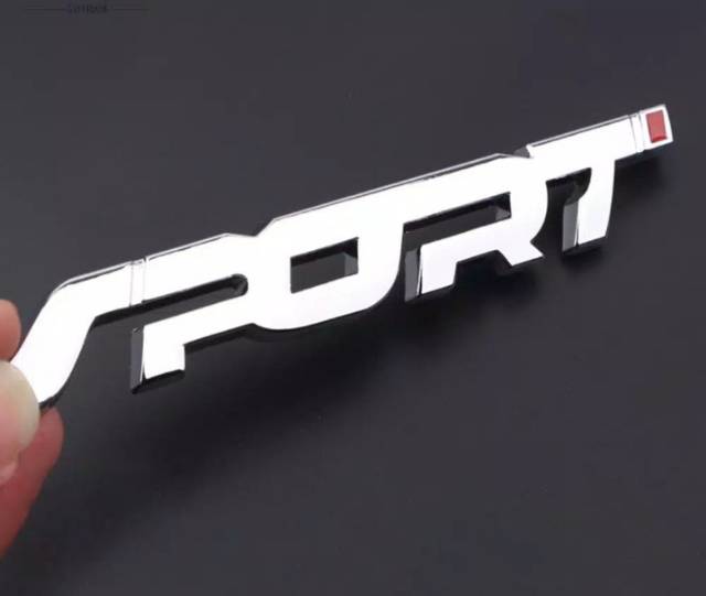 [COD] Emblem mobil SPORT bahan besi