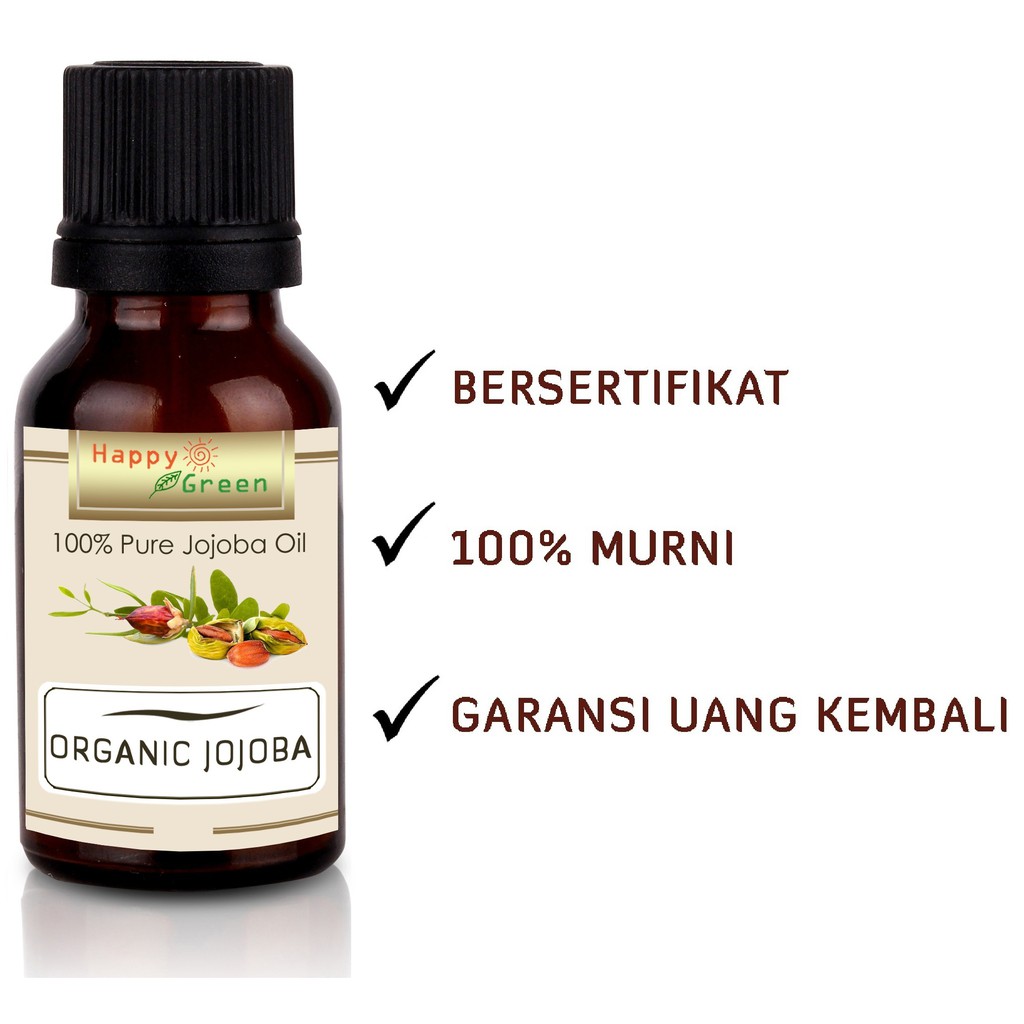 Happy Green Organic Jojoba Oil - Minyak Golden Jojoba Cosmetic Grade