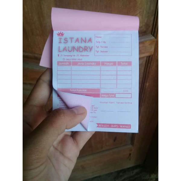 

(2ply/1warna/rim) Nota custom, surat jalan, kwitansi, free desain, free perforasi