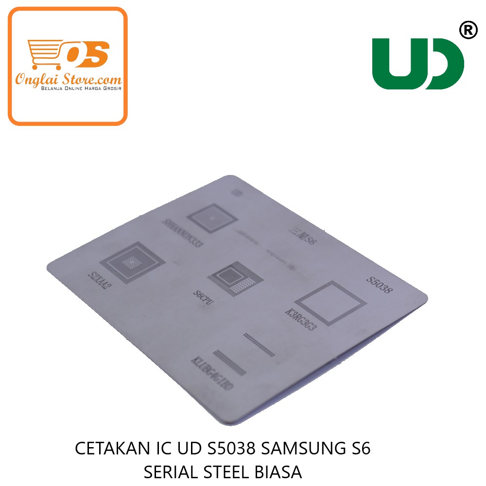 CETAKAN IC UD S5038 SAMSUNG S6 SERIAL STEEL BIASA