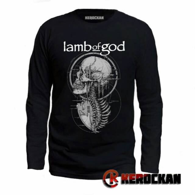 Kaos band lengan panjang Lamb of god