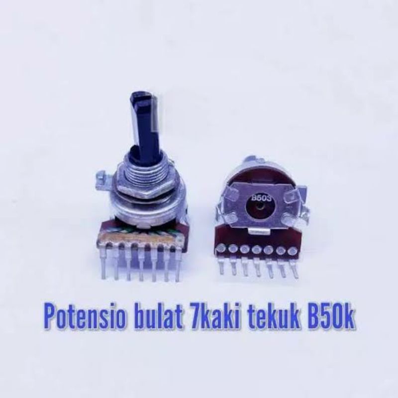 Potensio Ori Tape Politron Polytron 7 kaki tekuk drat B503/50k