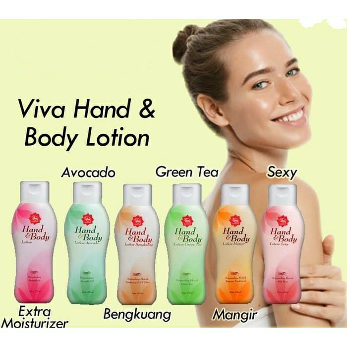 VIVA Hand Body Lotion 100ml Original, Bengkuang, Mangir, Lotion Sexy