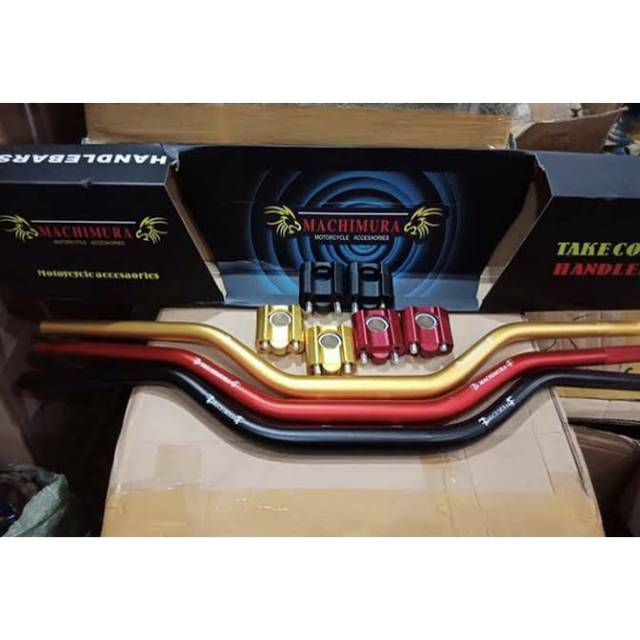 STANG FATBAR TEBAL 4MM + raiser motor klx-trail-vixion-tiger-cb150-byson-xabre-nmax-pcx-xride