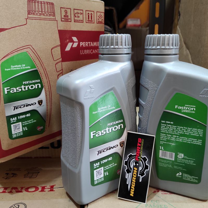 Oli Pertamina Fastron Techno SAE 10W-40 API SN 1 Liter Original