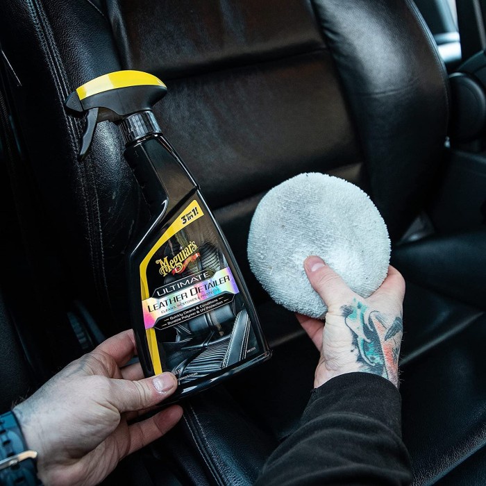 Meguiars Ultimate Leather Detailer 473ml ORI,Perawatan Jok Kulit Mobil