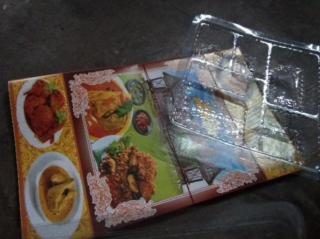 Kotak Nasi Minang + Sekat Ukuran 20x20