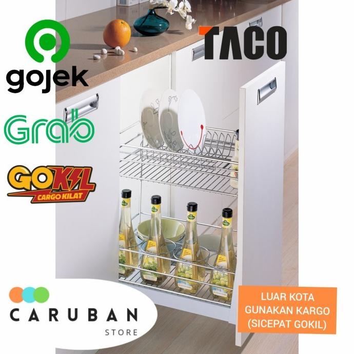 AE54Z81 RAK PIRING BAWAH 2 SUSUN / RAK BOTOL KITCHEN SET / TACO SDG5145GBF