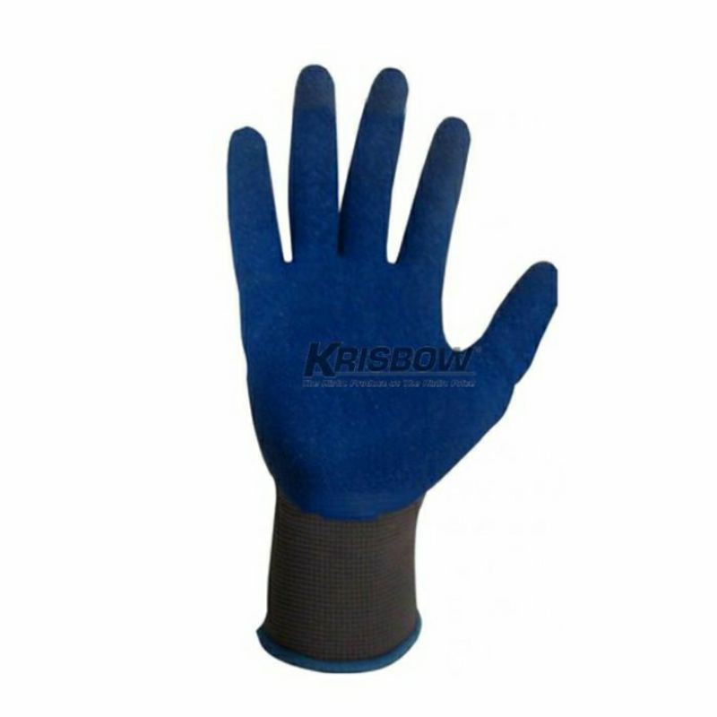 Sarung Tangan Kerja Krisbow - Glove Nylon Latex Mechanical Dry 10084239