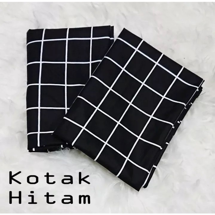 Sarung Bantal guling 1set KotaK biru Premium Murah - Sarung Bantal Dan Sarung Guling Murah