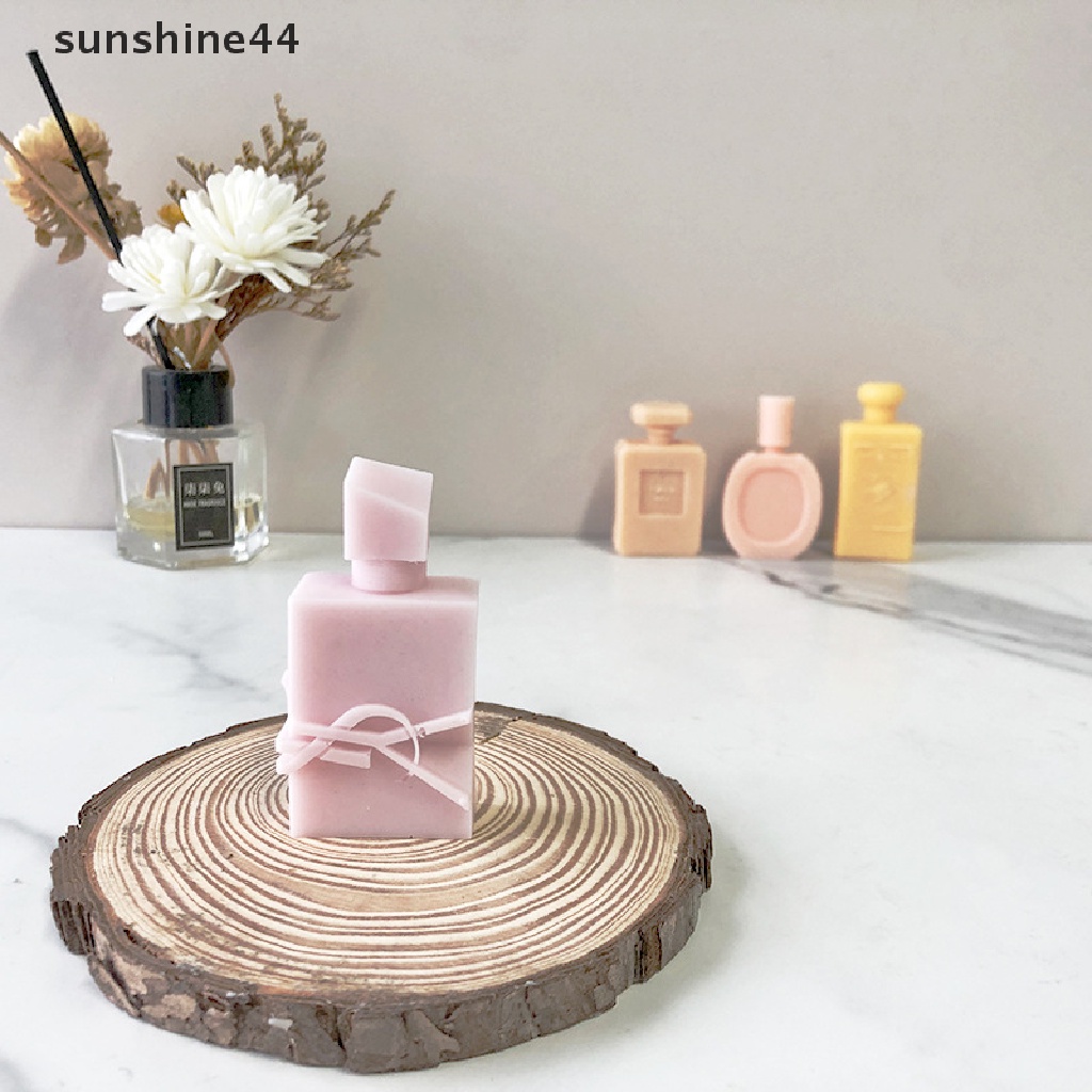 Sunshine Cetakan Lilin / Sabun DIY Bentuk Botol Parfum Bahan Silikon