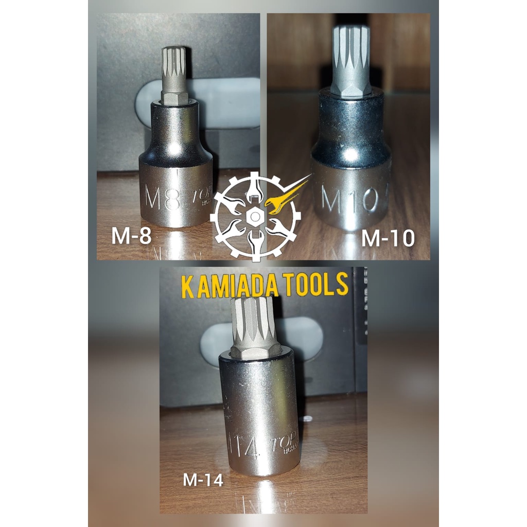 Kunci Sock Spline L 1/2" TOPTUL / Sock Spline L 1/2 TOPTUL