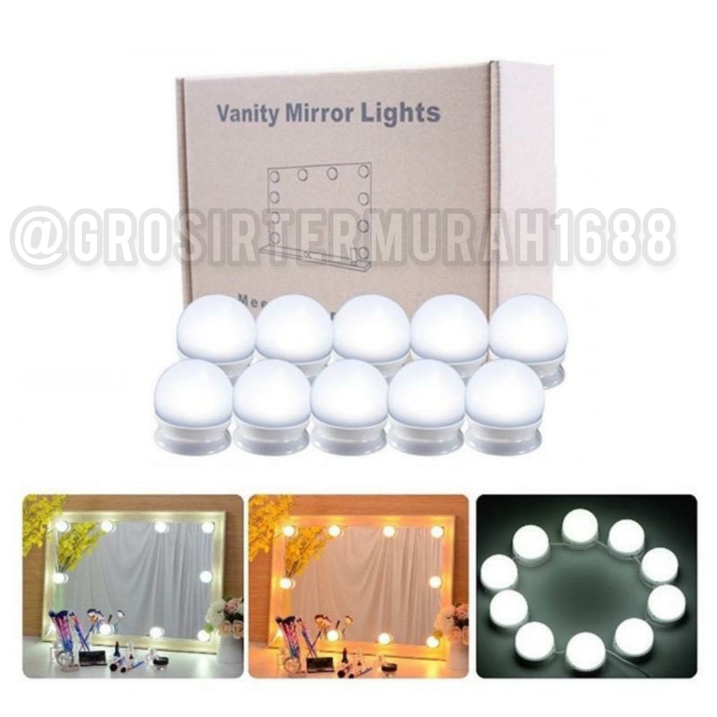 Lampu Led Meja Rias Make Up | Lampu Kaca Rias Vanity Mirror Light