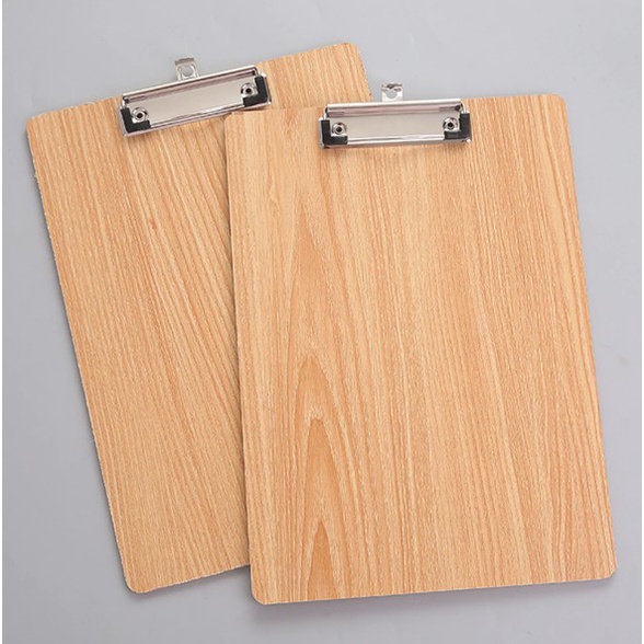 Papan jalan / Clipboard / Papan Ujian / Papan dada Kayu Uk folio