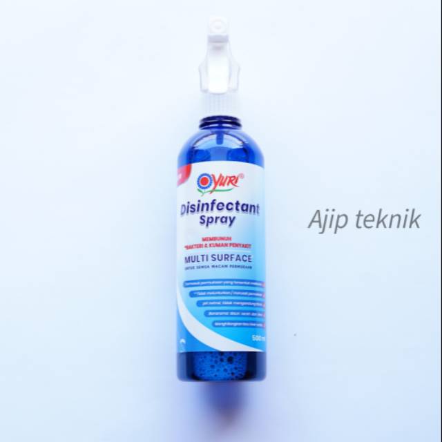 Disinfectant Desinfektan Desinfectant YURI Spray Semprot 500ml (GOJEG/GRAB/INSTNT KURIR ONLY)