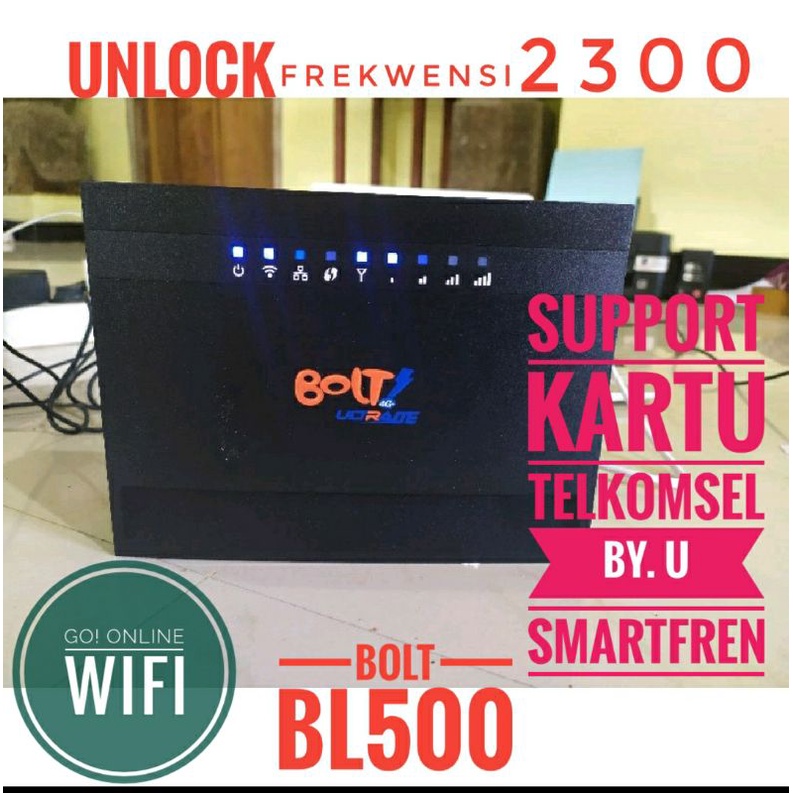 Modem Wifi 4G LTE Home Router Bolt BL500 Helios G2 Sudah Unlock Telkomsel ByU Dan Smartfren