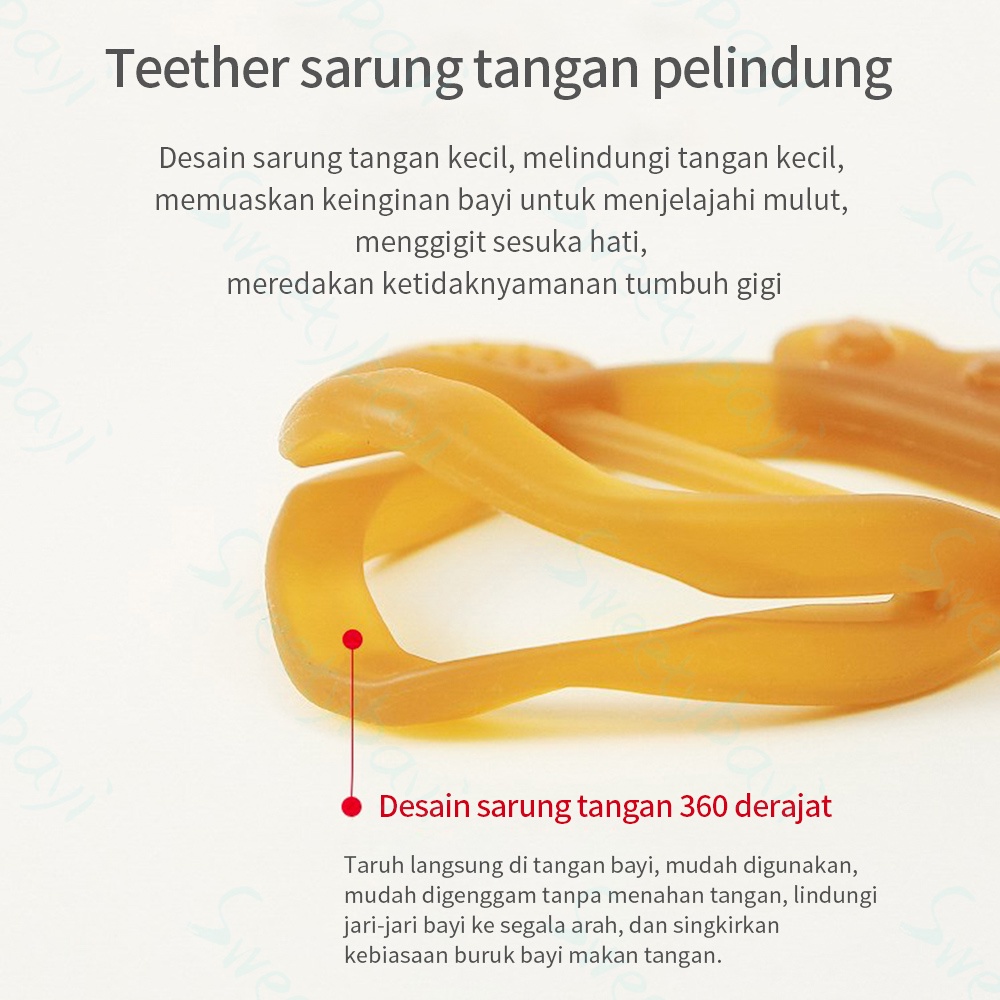 Sweetybayi Teether bayi slikon/gigitan bayi teether Bentuk Gelang